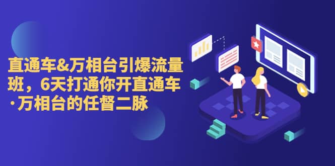 直通车+万相台引爆流量班，6天打通你开直通车·万相台的任督 二脉-创盟网