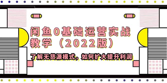 闲鱼0基础运营实战教学（2022版）了解无货源模式，如何扩大提升利润-创盟网