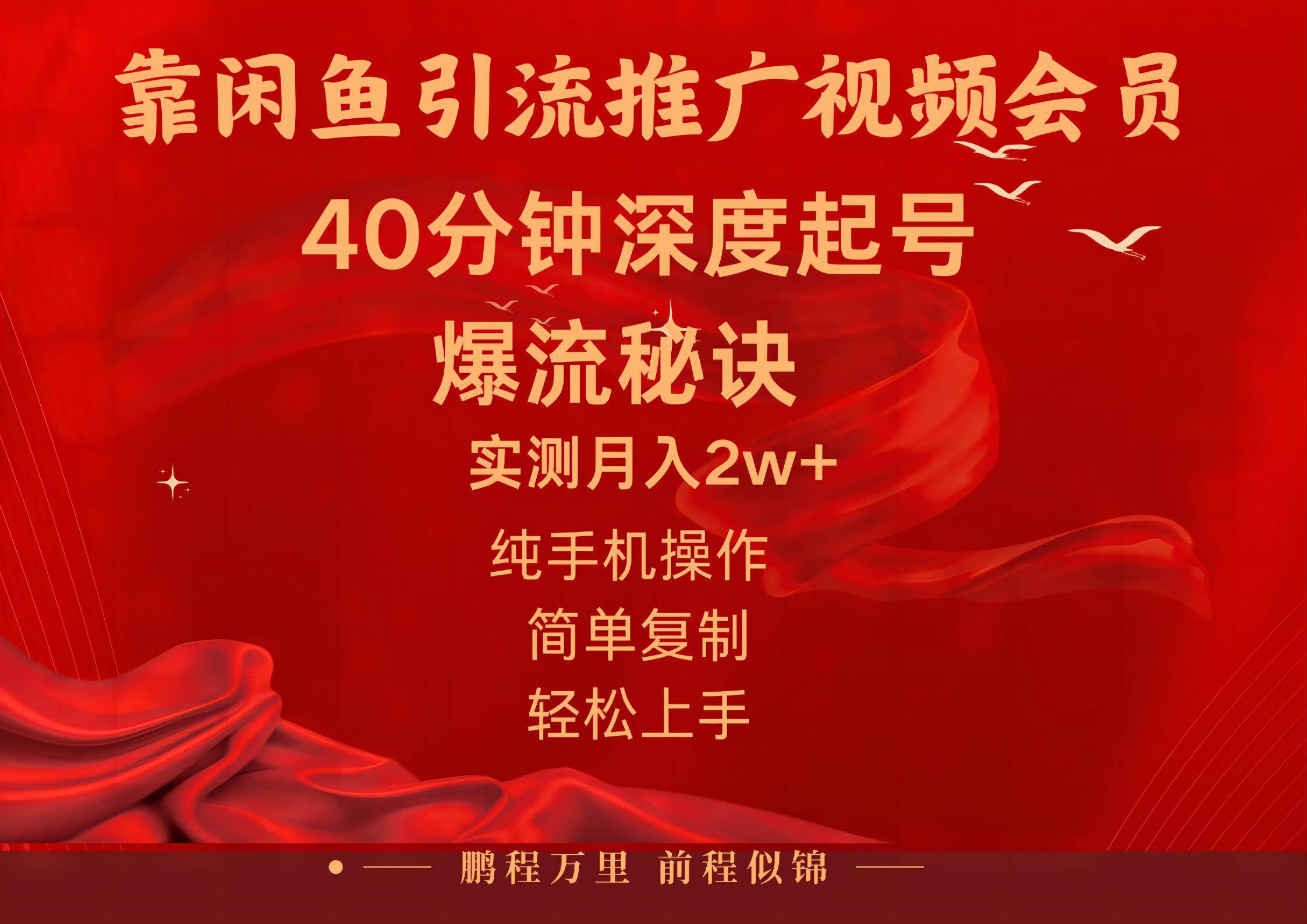 闲鱼暴力引流推广视频会员，能做到日入2W+，操作简单-创盟网