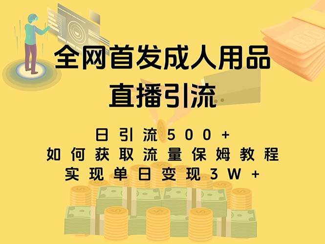 最新全网独创首发，成人用品直播引流获客暴力玩法，单日变现3w保姆级教程-创盟网