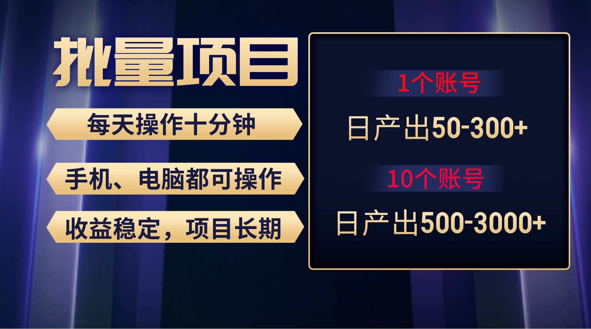 红利项目稳定月入过万，无脑操作好上手，轻松日入300+-创盟网