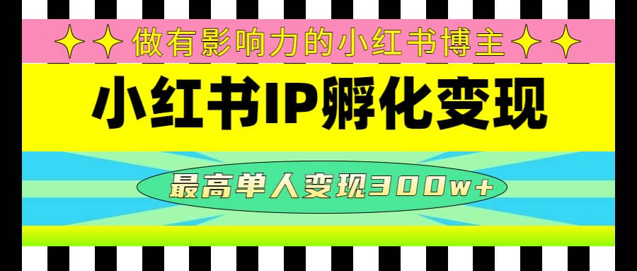 某收费培训-小红书IP孵化变现：做有影响力的小红书博主-创盟网