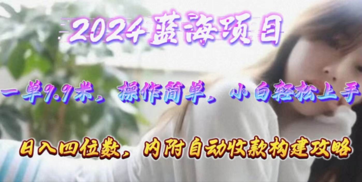 年轻群体的蓝海市场，1单9.9元，操作简单，小白轻松上手，日入四位数-创盟网
