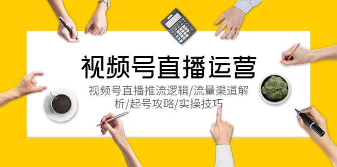 视频号直播运营，视频号直播推流逻辑/流量渠道解析/起号攻略/实操技巧-创盟网
