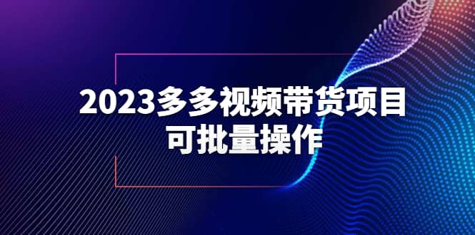 2023多多视频带货项目，可批量操作【保姆级教学】-创盟网