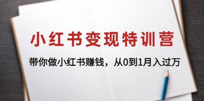 小红书变现特训营：带你做小红书项目-创盟网