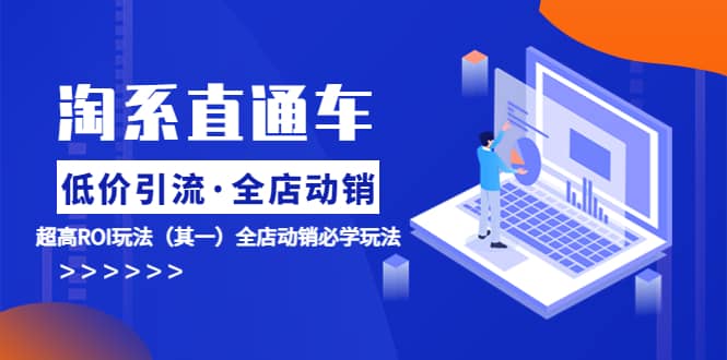 淘系直通车《低价·引流 全店·动销》超高ROI玩法（其一）全店动销必学玩法-创盟网