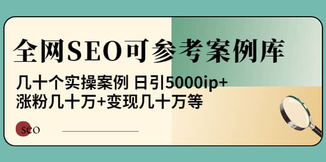 《全网SEO可参考案例库》几十个实操案例-创盟网