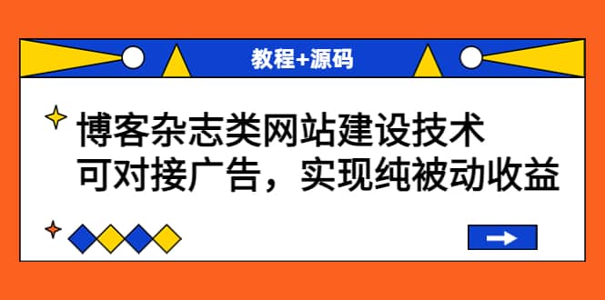 博客杂志类网站建设技术，可对接广告，实现纯被动收益（教程+源码）-创盟网