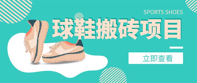 外面收费998的球鞋搬砖项目【详细教程+资源渠道】-创盟网