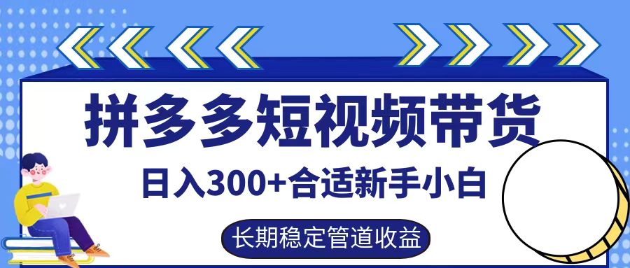 拼多多短视频带货日入300+实操落地流程-创盟网