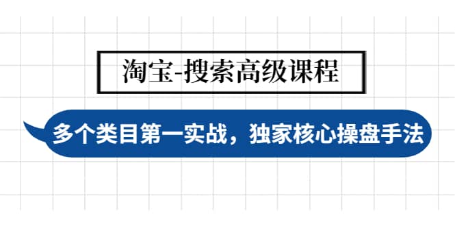 淘宝-搜索高级课程：多个类目第一实战，独家核心操盘手法-创盟网