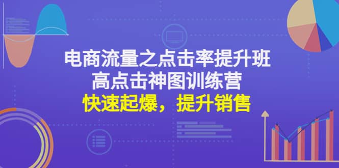 电商流量之点击率提升班+高点击神图训练营：快速起爆，提升销售-创盟网