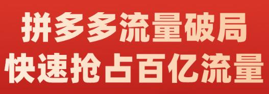 阿杰·拼多多流量破局:如何打黑标，爆款的思路，拼多多流量框架，快速抢占百亿流量-创盟网