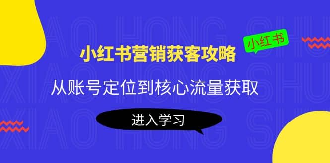 小红书营销获客攻略：从账号定位到核心流量获取，爆款笔记打造-创盟网