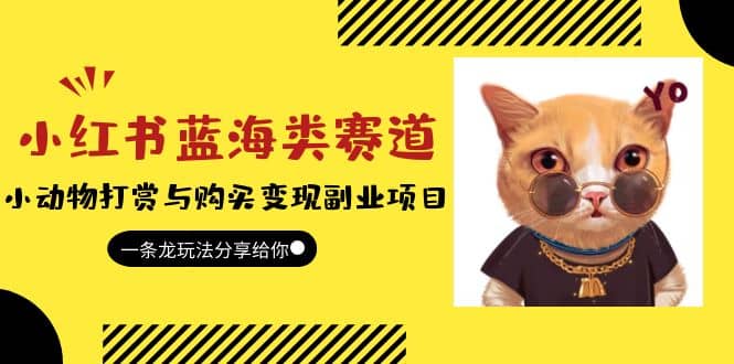 小红书蓝海类赛道：小动物打赏与购买变现副业项目，一条龙玩法分享给你-创盟网