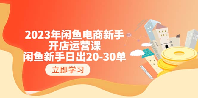 2023年闲鱼电商新手开店运营课：闲鱼新手日出20-30单（18节-实战干货）-创盟网