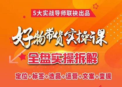 抖音好物带货实操课，全盘拆解抖音好物带货号全套流程打法-创盟网