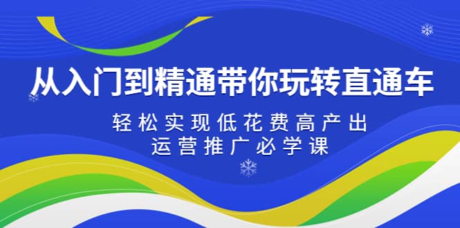 从入门到精通带你玩转直通车：轻松实现低花费高产出，35节运营推广必学课-创盟网