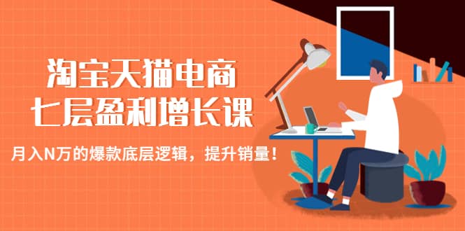 淘宝天猫电商七层盈利增长课：月入N万的爆款底层逻辑，提升销量-创盟网