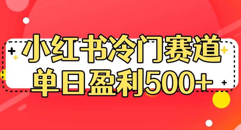 小红书冷门赛道，单日盈利500+【揭秘】-创盟网