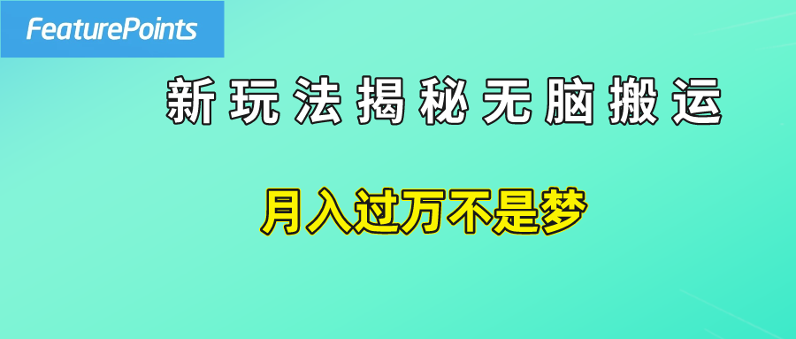 简单操作，每天50美元收入，搬运就是赚钱的秘诀！-创盟网
