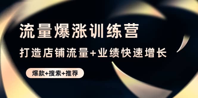 流量爆涨训练营：打造店铺流量+业绩快速增长 (爆款+搜索+推荐)-创盟网