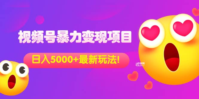 外面收费699的视频号暴力变现项目，日入5000+，简单易操作当天见效果-创盟网