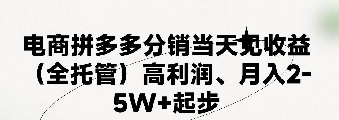 最新拼多多模式日入4K+两天销量过百单，无学费、 老运营代操作、小白福…-创盟网
