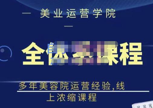 网红美容院全套营销落地课程，多年美容院运营经验，线上浓缩课程-创盟网