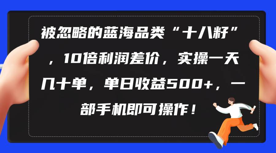 被忽略的蓝海品类“十八籽”，10倍利润差价，实操一天几十单 单日收益500+-创盟网