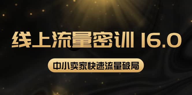 2022秋秋线上流量密训16.0：包含 暴力引流10W+中小卖家流量破局技巧 等等！-创盟网