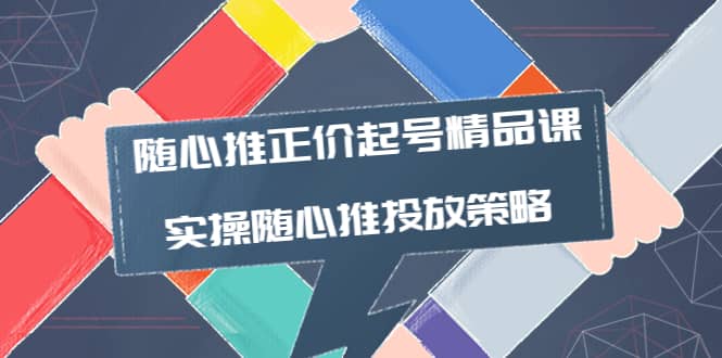 随心推正价起号精品课，实操随心推投放策略（5节课-价值298）-创盟网