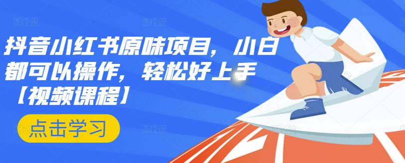 抖音小红书原味项目，小白都可以操作，轻松好上手【视频课程】-创盟网