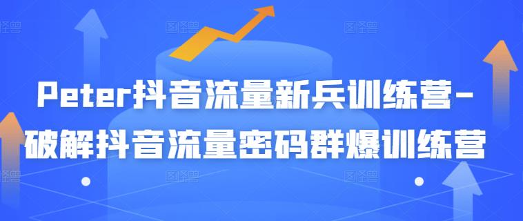 Peter抖音流量新兵训练营-破解抖音流量密码群爆训练营（新兵）-创盟网