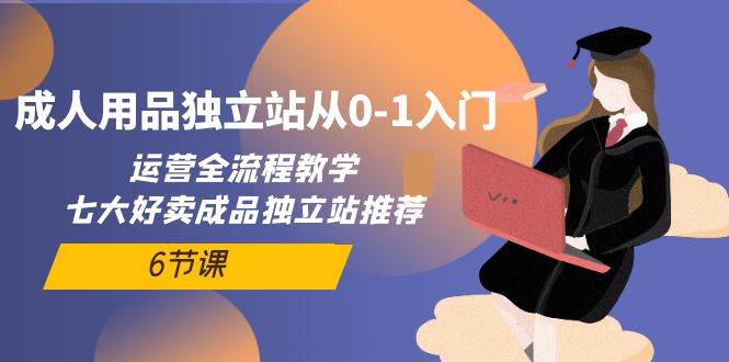成人用品独立站从0-1入门，运营全流程教学，七大好卖成品独立站推荐-6节课-创盟网