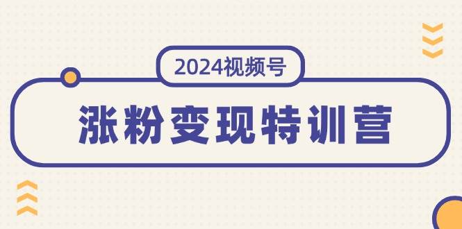 2024视频号-涨粉变现特训营：一站式打造稳定视频号涨粉变现模式（10节）-创盟网