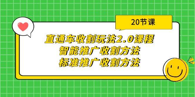 直通车收割玩法2.0课程：智能推广收割方法+标准推广收割方法（20节课）-创盟网