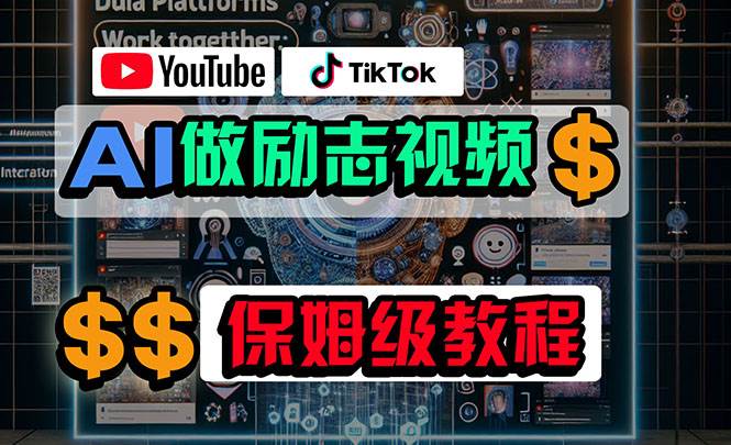 利用AI制作励志视频，在YouTube和TikTok赚钱，小白可做（附工具）-创盟网