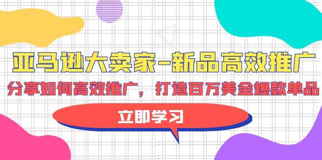 亚马逊 大卖家-新品高效推广，分享如何高效推广，打造百万美金爆款单品-创盟网