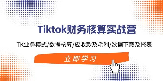 Tiktok财务核算实战营：TK业务模式/数据核算/应收款及毛利/数据下载及报表-创盟网