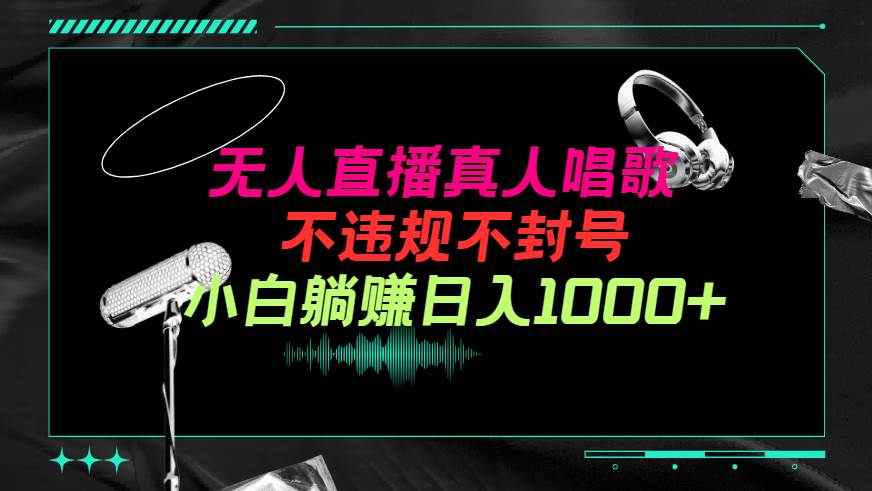 抖音24小时无人直播音乐，不违规，不封号纯撸音浪，小白实操当天日入1000+-创盟网