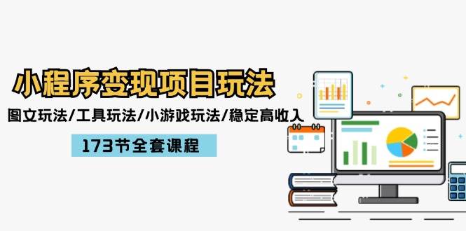 小程序变现项目玩法：图文玩法/工具玩法/小游戏玩法/稳定高收入/173节课程-创盟网