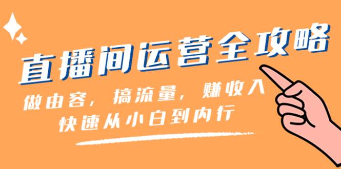 直播间-运营全攻略：做由容，搞流量，赚收入一快速从小白到内行（46节课）-创盟网