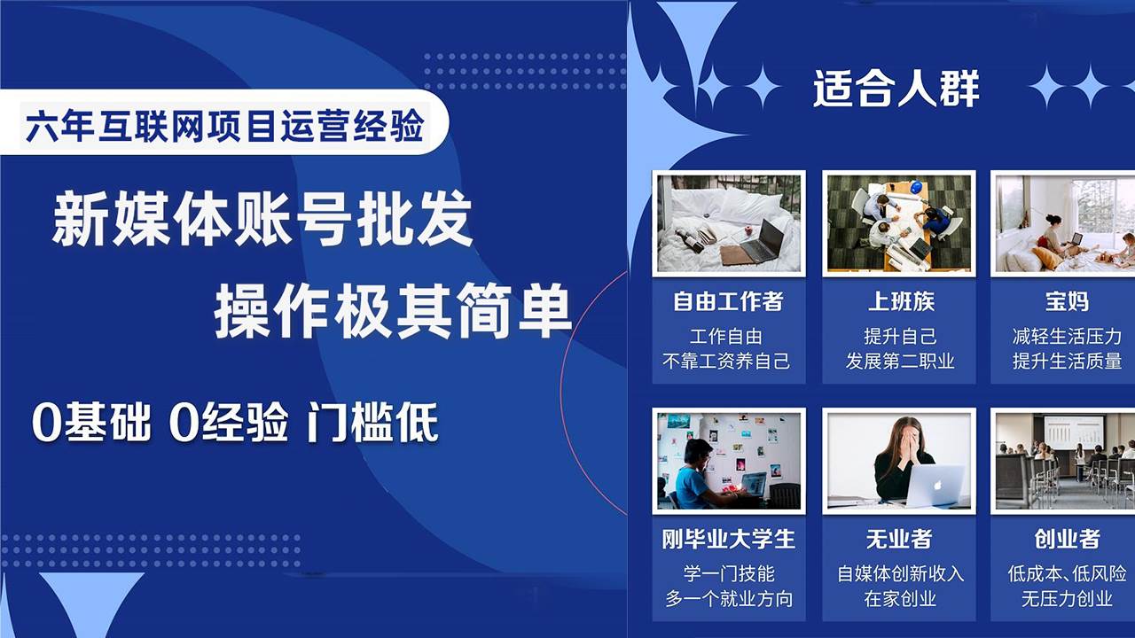 自媒体账号批发，看我怎么一天赚1个W，超简单-创盟网