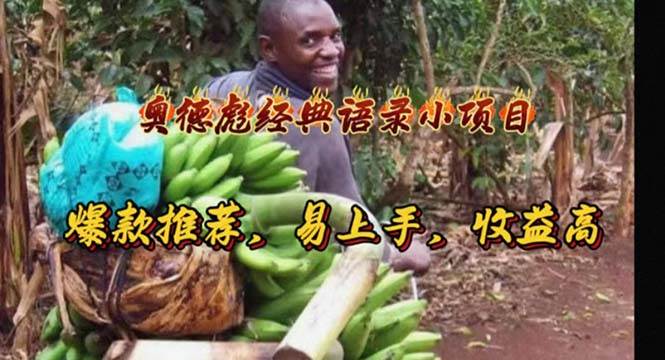 奥德彪经典语录小项目，爆款推荐，易上手，收益高-创盟网