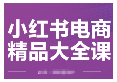 小红书电商精品大全课，快速掌握小红书运营技巧，实现精准引流与爆单目标，轻松玩转小红书电商(更新2月)-创盟网