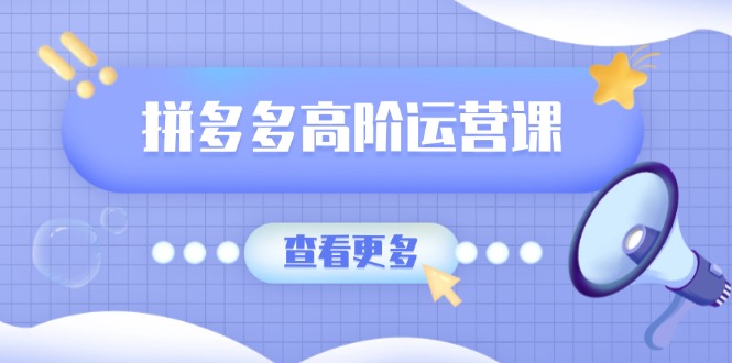 拼多多高阶运营课：极致群爆款玩法，轻付费无尽复制，打造单品爆款之路-创盟网
