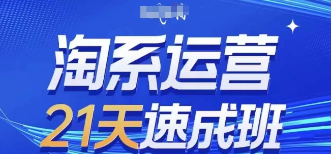 淘系运营21天速成班(更新25年2月)，0基础轻松搞定淘系运营，不做假把式-创盟网