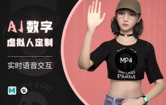 Ai数字人虚拟(智能体)实时语音交互特训营，​自行定制超写实角色AI数字人交互技术-创盟网